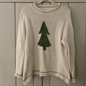 Knitted tree sweater
